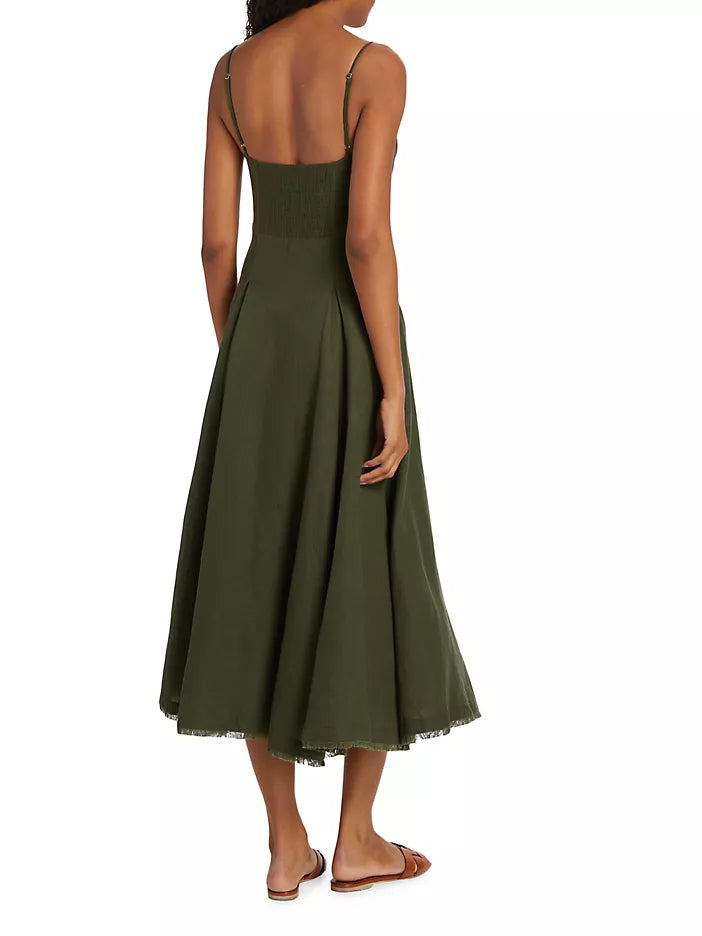Jonathan simkhai strapless sales bustier midi dress
