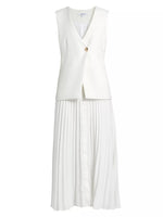 DEREK LAM 10 CROSBY LAUREN MIXED MEDIA DRESS (10165211136305)