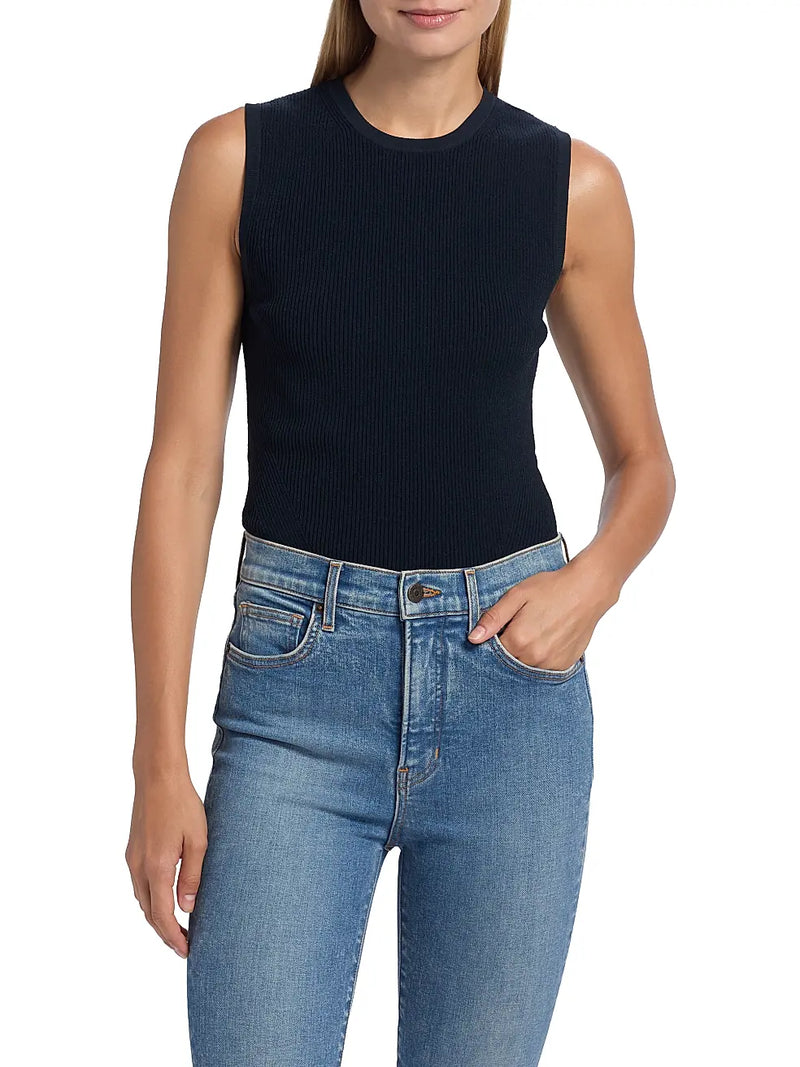 VERONICA BEARD CREWNECK SID SLEEVELESS PULLOVER
