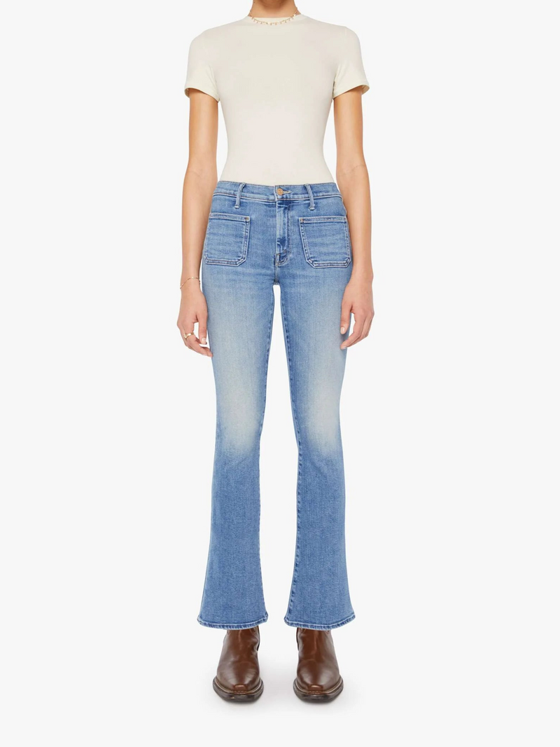 MOTHER THE PATCH POCKET WEEKENDER DENIM