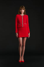 WEILL CREPE AND RHINESTONE JACKET