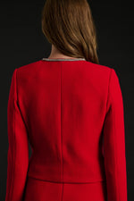 WEILL CREPE AND RHINESTONE JACKET