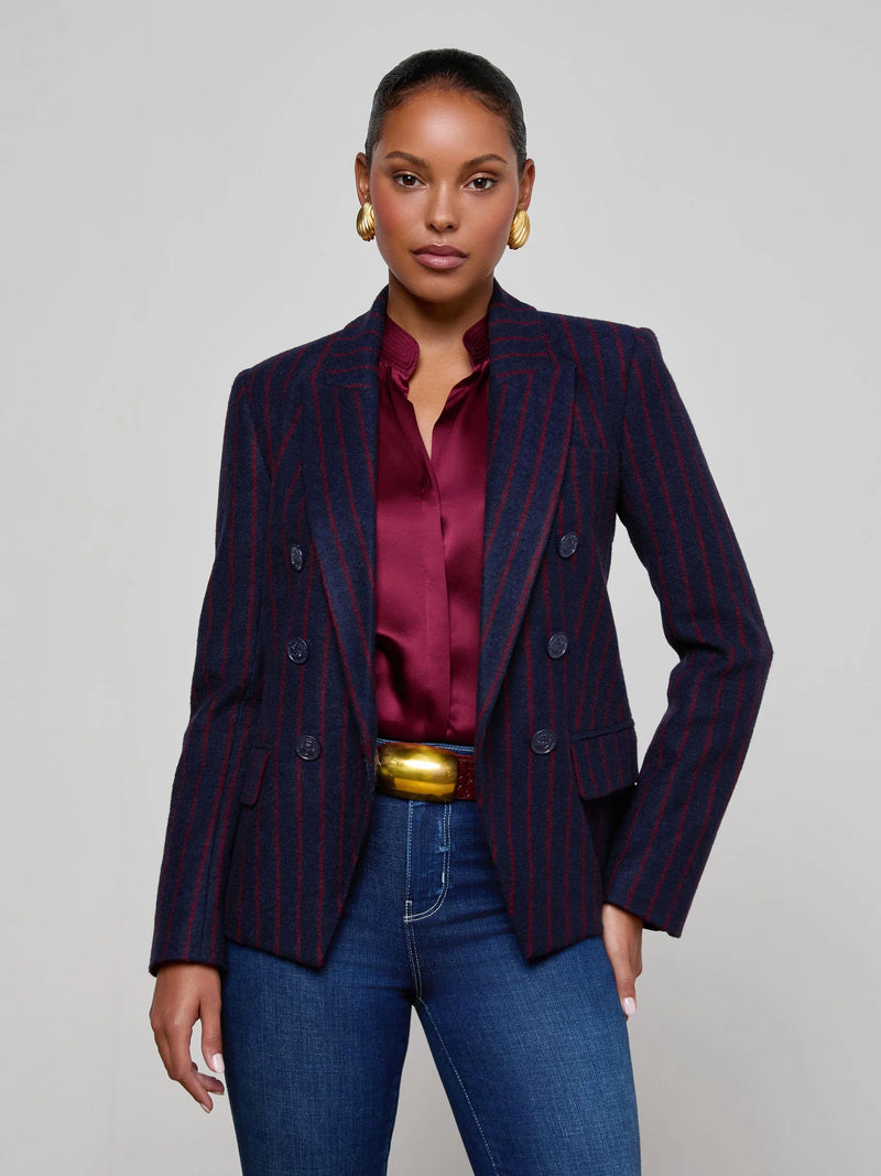 L'AGENCE KENZIE DOUBLE BREASTED BLAZER