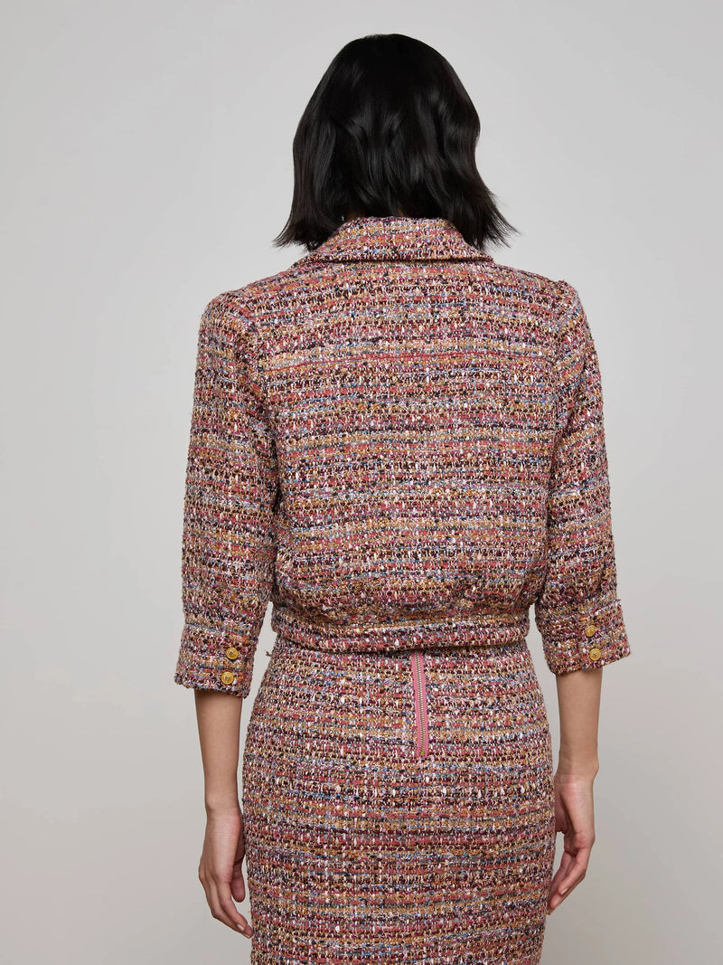 L'AGENCE JIA CROP 3/4 SLEEVE JACKET