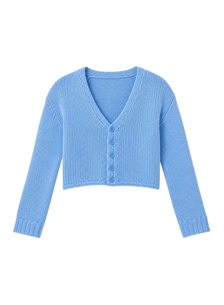 SABLYN BIANCO CROPPED V-NK CARDIGAN