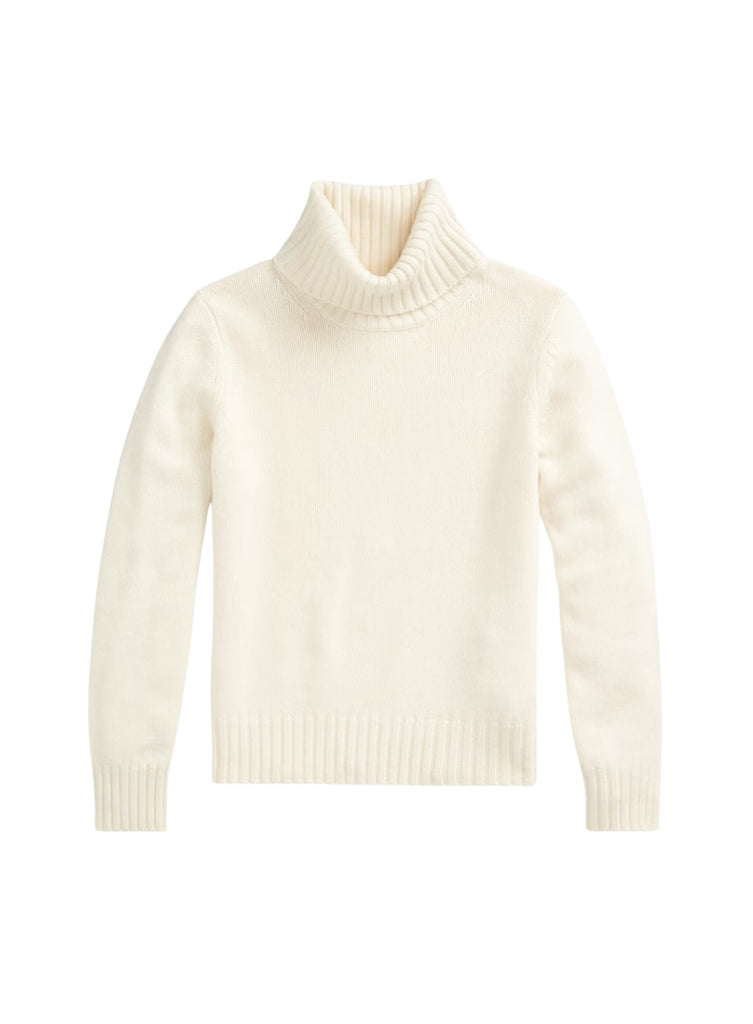 RALPH LAUREN RELAXED TURTLENECK LONG SLEEVE PULLOVER SWEATER