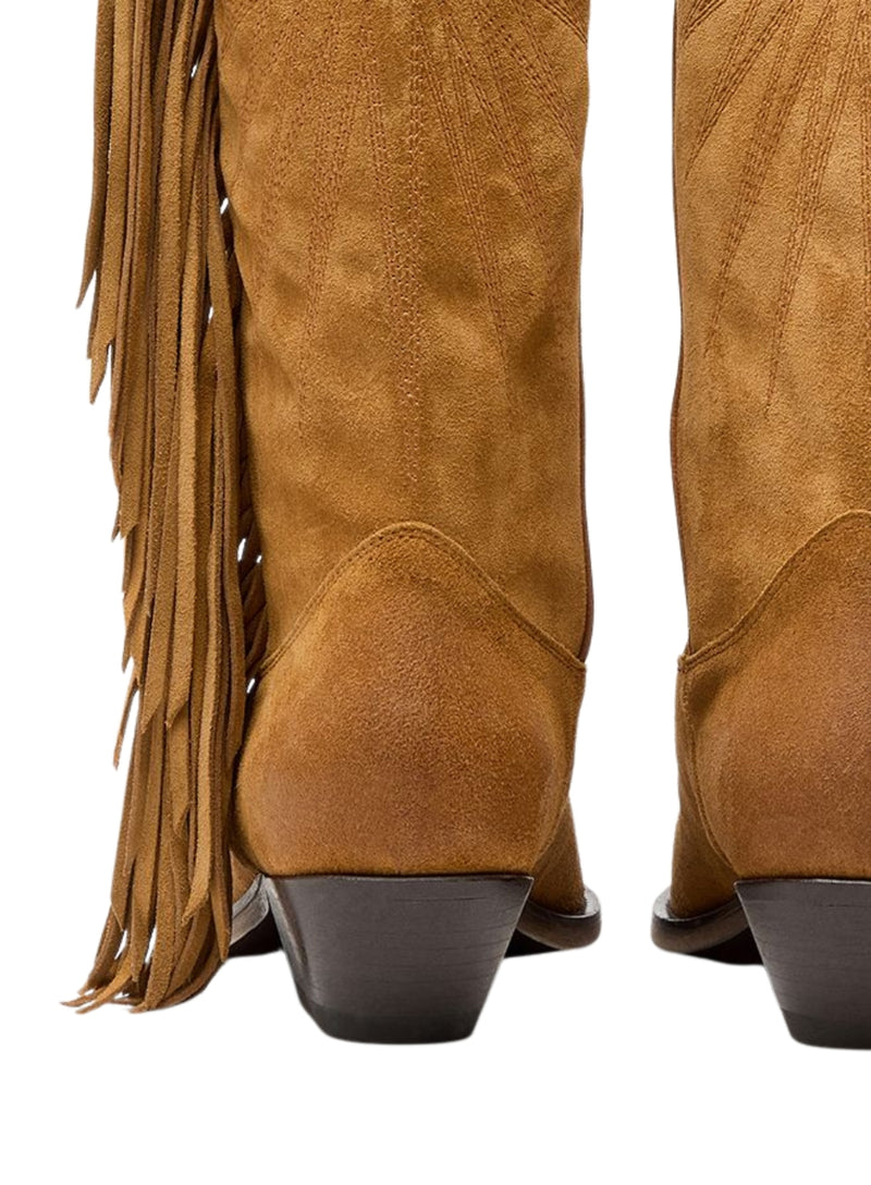 GOLDEN GOOSE WISH STAR WITH FRINGES SUEDE UPPER – Shop-Skirt