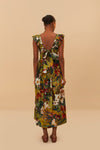 FARM RIO BOTANICAL FOREST MULTICOLOR MAXI DRESS (10162614993201)