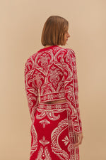 FARM RIO TROPICAL JACQUARD KNIT CARDIGAN (10161781899569)
