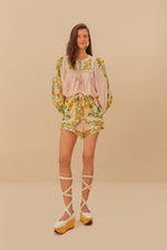 FARM RIO BOTANICAL BEAUTY PINK LONG SLEEVE (10165212709169)