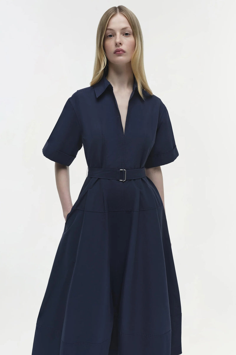 Deanna S/s Belted Midi Dress (10037389099313)