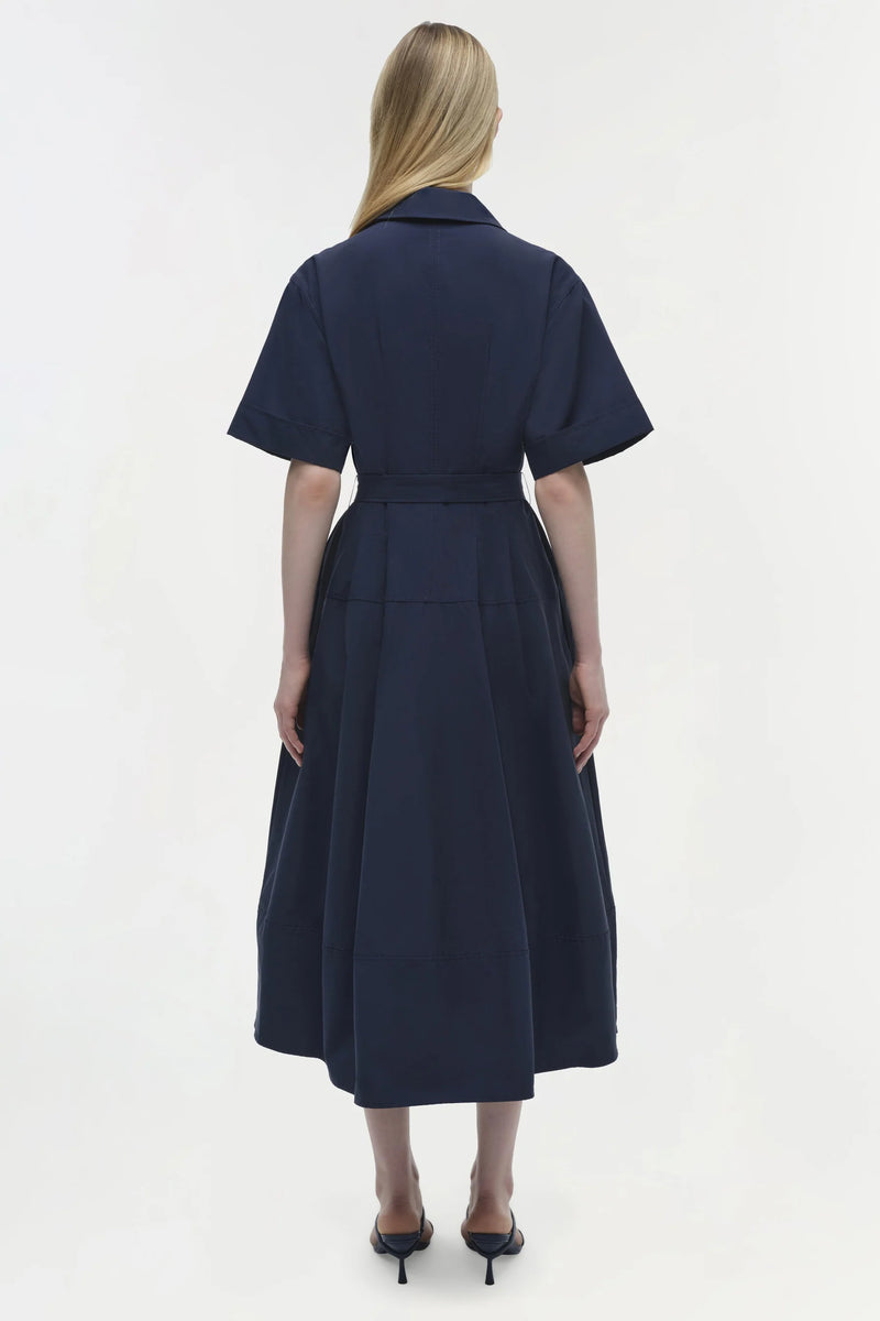 Deanna S/s Belted Midi Dress (10037389099313)