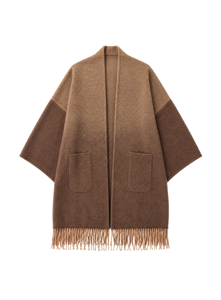 ALONPI COAT WITH FRINGE