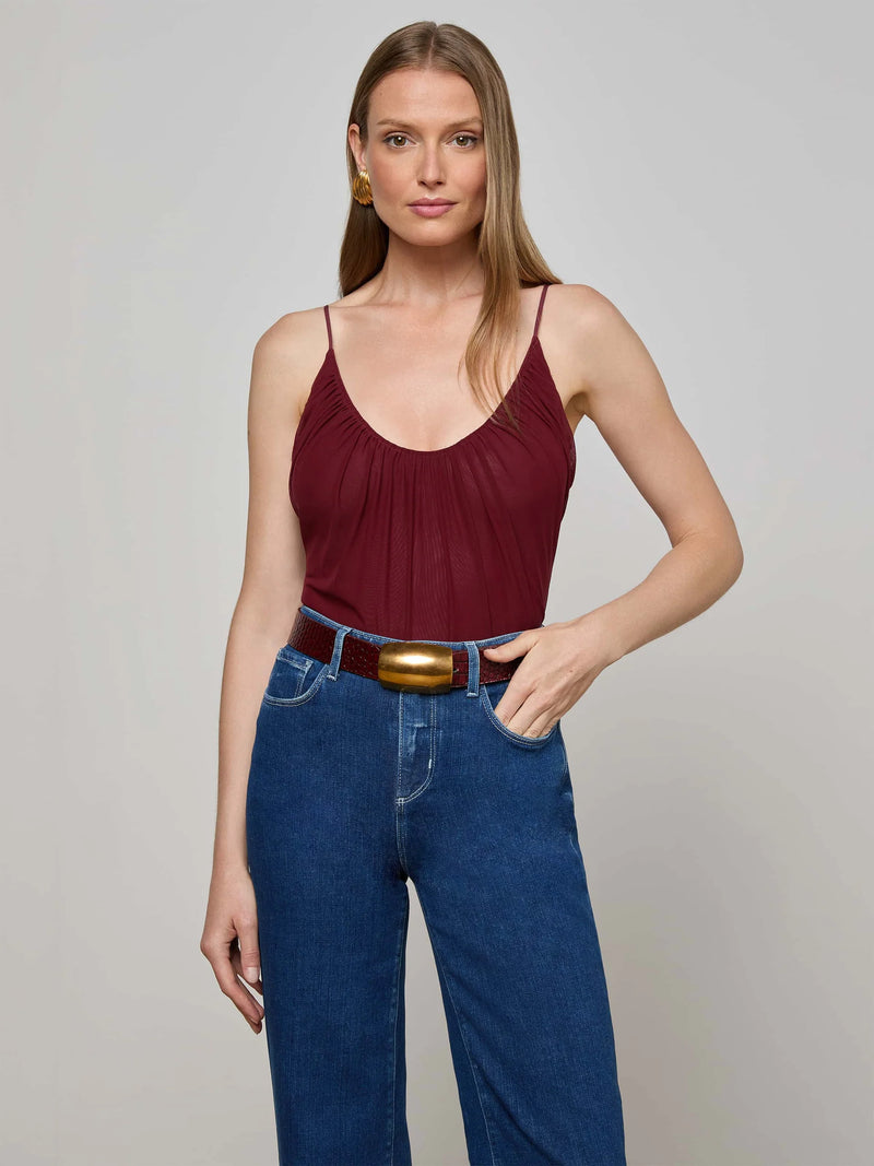 L'AGENCE GELINA RUCHED BODYSUIT
