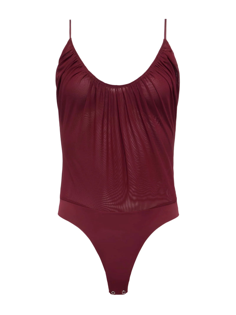 L'AGENCE GELINA RUCHED BODYSUIT