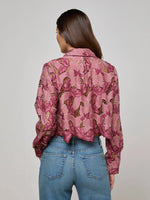 L'AGENCE AKEMI CROPPED BUTTON DOWN