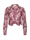 L'AGENCE AKEMI CROPPED BUTTON DOWN