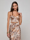 L'AGENCE SONYA BRALETTE IN WESTERN SNAKE