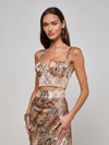 L'AGENCE SONYA BRALETTE IN WESTERN SNAKE
