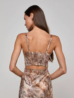 L'AGENCE SONYA BRALETTE IN WESTERN SNAKE