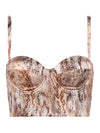 L'AGENCE SONYA BRALETTE IN WESTERN SNAKE