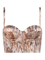 L'AGENCE SONYA BRALETTE IN WESTERN SNAKE