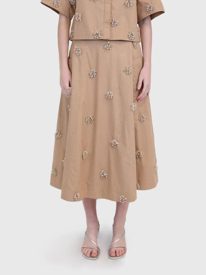 Novanna Pleated Midi Skirt (10118567035185)