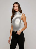 L'AGENCE ROSIE SLEEVELESS MOCK NECK TOP