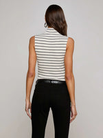 L'AGENCE ROSIE SLEEVELESS MOCK NECK TOP