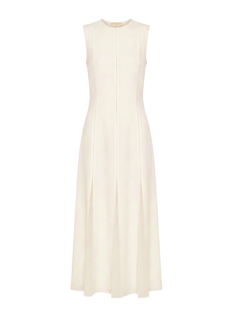 ULLA JOHNSON LAURE SLEEVELESS MIDI DRESS