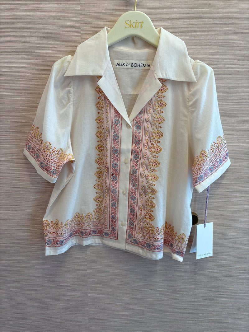 ALIX OF BOHEMIA OPHELIA BLUSH LATTICE SHIRT (10163712753969)