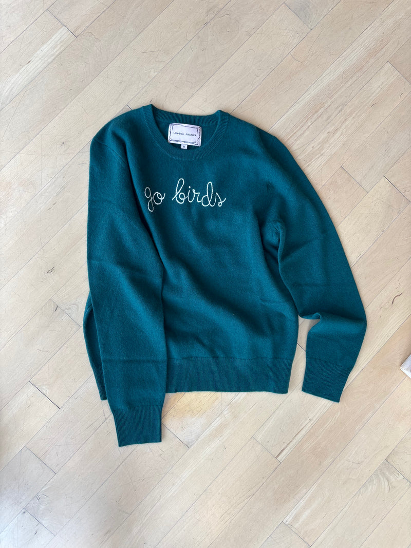 LINGUA FRANCA GO BIRDS CREWNECK