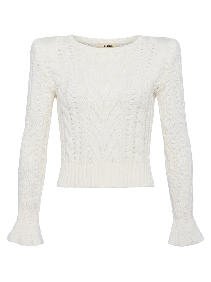 Mio Cable Crop Pullover (10165240070449)