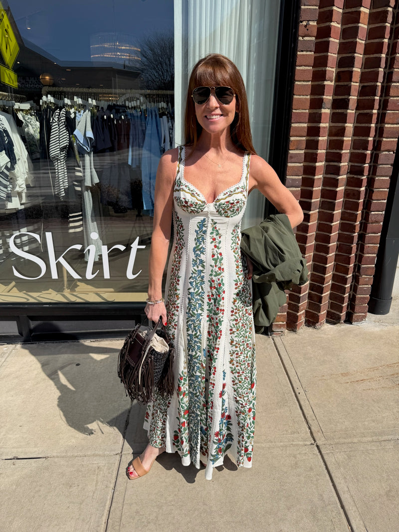 FARM RIO FRUIT BEAUTY OFF-WHITE MAXI DRESS – Shop-Skirt