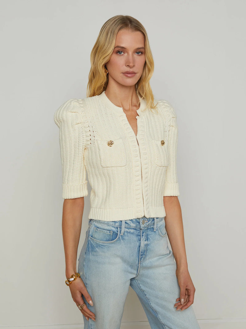 L'AGENCE DELILAH CROPPED CARDI (10165240201521)