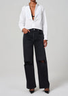 CITIZENS OF HUMANITY FINO BOXY CROPPED TUXEDO