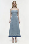 SIMKHAI CLARISSA DENIM DRESS (10037388837169)