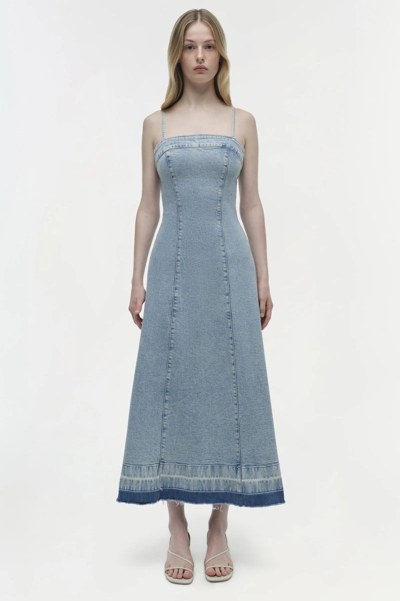 SIMKHAI CLARISSA DENIM DRESS (10037388837169)