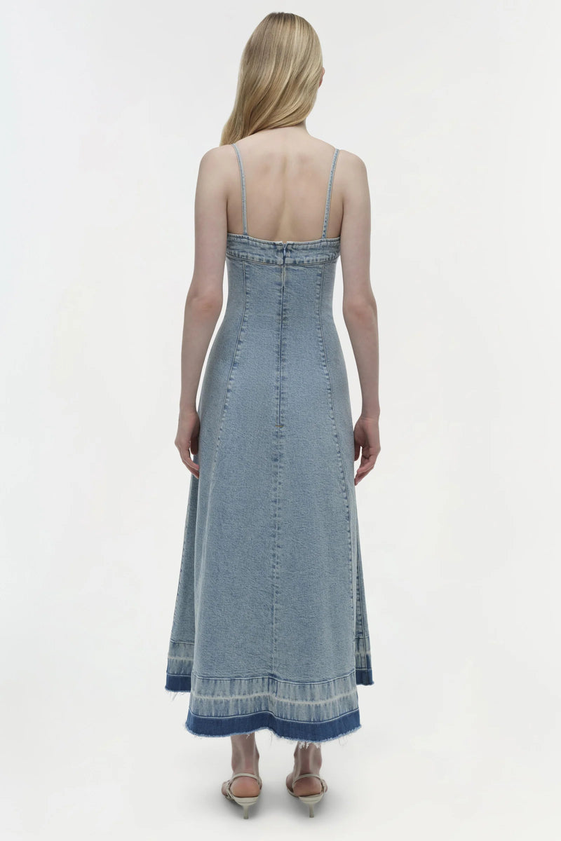 SIMKHAI CLARISSA DENIM DRESS (10037388837169)