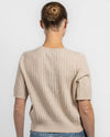 RAG & BONE WREN CASHMERE CREW SHORT SLEEVE