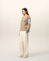 AMI COLLEGE VNECK SWEATER