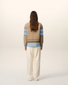 AMI COLLEGE VNECK SWEATER