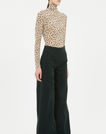 ULLA JOHNSON AURELIA JERSEY LONG SLEEVE TURTLENECK TOP