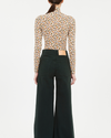 ULLA JOHNSON AURELIA JERSEY LONG SLEEVE TURTLENECK TOP