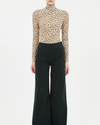 ULLA JOHNSON AURELIA JERSEY LONG SLEEVE TURTLENECK TOP