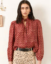 ALIX OF BOHEMIA ANNABEL MAHOGANY BHUTTI SHIRT
