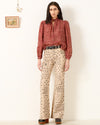 ALIX OF BOHEMIA ANNABEL MAHOGANY BHUTTI SHIRT