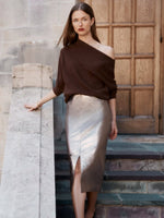BROCHU WALKER ESME METALLIC SKIRT