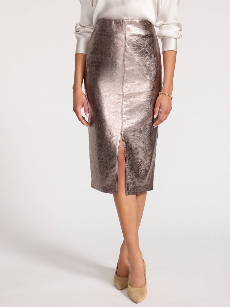 BROCHU WALKER ESME METALLIC SKIRT