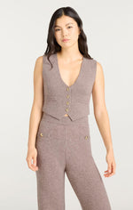 CINQ Á SEPT MYKAH CASHMERE VEST